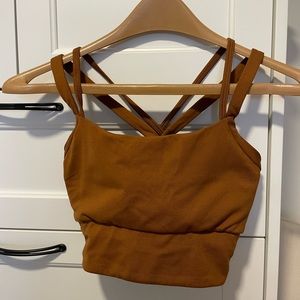 Women’s Size S Sports Bra Brown